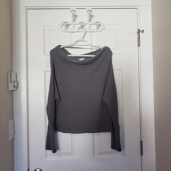 🪴BOGO FREE🪴 Love Riche Off Shoulder Waffle Weave Size S - Picture 1 of 3